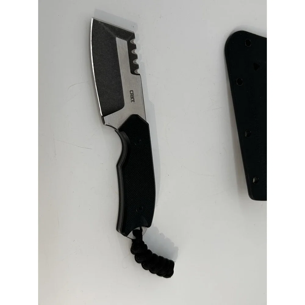 CRKT Razel Compact Fixed Blade Cleaver Knife D2 Blade G10 Handle 3.0 OZ 4036